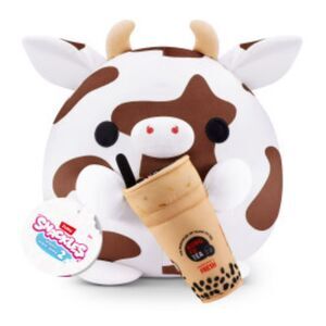 Snackles 8" Bonnie The Cow Kung Fu Bubble Tea Plush ZURU Snackle Soft Toy